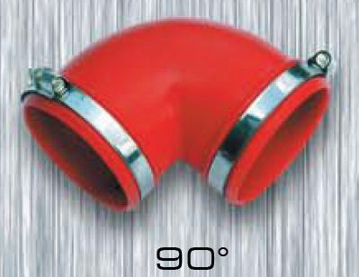 Silikonov� spojka, �erven�, pr�m�r 70 mm, zahnut� 90�