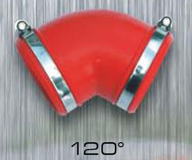 Silikonov� spojka, �erven�, pr�m�r 70 mm, zahnut� 120�