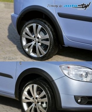 Lemy blatn�k� �koda Roomster v �ern�m dez�nu