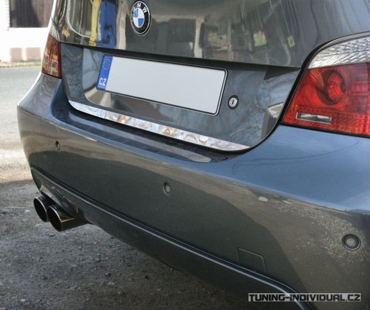 Bmw E60 - OMSA nerez chrom li�ta pod SPZ