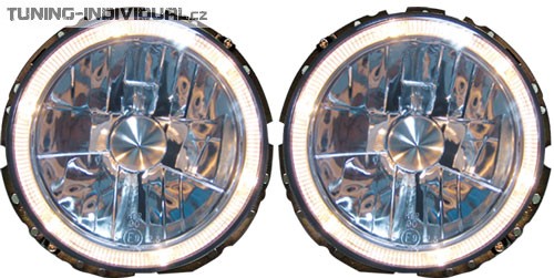 P�edn� sv�tlomety hlavn� �ir� VW Golf I Angel Eyes