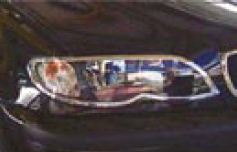 R�me�ky p�edn�ch sv�tel pro BMW serie 3 E46 4D 2002-2004, chrom