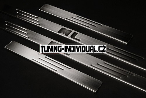 Mercedes Benz ML W164 06+ nerez chrom prahov� li�ty OMSA tuning