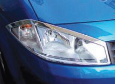 R�me�ky p�edn�ch sv�tel Renault Megane, rok v�roby 2003-2004, chrom