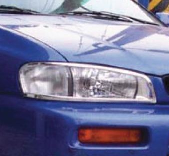 R�me�ky p�edn�ch sv�tel pro Subaru Impreza, rok v�roby 1998-2001, chrom
