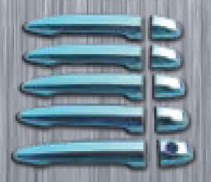 Kryty klik pro 5 dve�� pro Toyota Land Cruiser, rok v�roby od 2003, u jedn� kliky otvor pro kl��, chrom