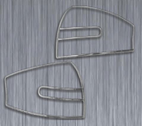 R�me�ky zadn�ch sv�tel pro Audi A6, rok v�roby 1998-2004, chrom