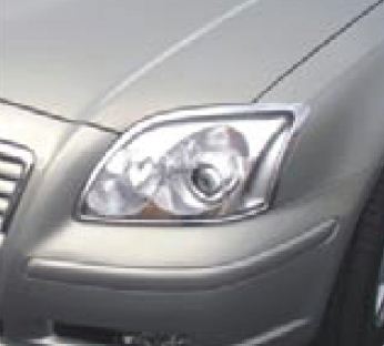 R�me�ky p�edn�ch sv�tel pro Toyota Avensis, rok v�roby 2003-2008, chrom