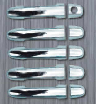 Kryty klik pro 5 dve�� pro Toyota RAV4, rok v�roby od 2006, u jedn� kliky otvor pro kl��, chrom