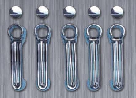 Kryty klik pro 5 dve�� pro Jeep Wrangler, rok v�roby od 2007, chrom