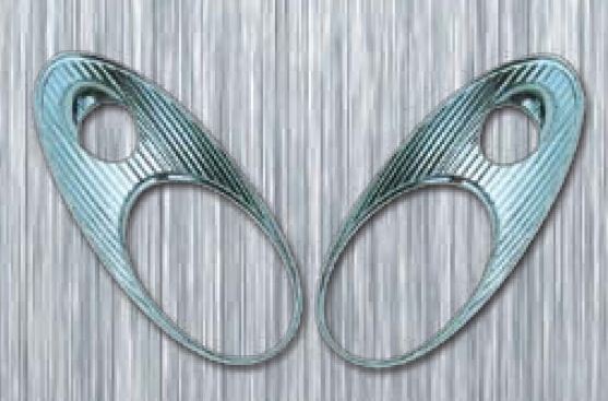 R�me�ky p�edn�ch sv�tel pro Nissan Micra, rok v�roby od 2004, chrom