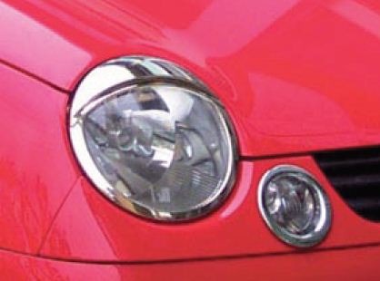 R�me�ky p�edn�ch sv�tel pro VW Lupo, rok v�roby 1999-2005, chrom