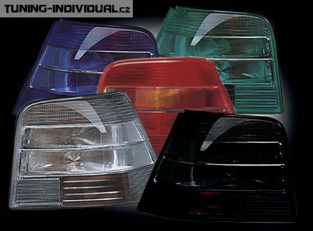 Zadn� lampy pro VW Golf IV jednobarevn� �ern�. Cena za sadu.