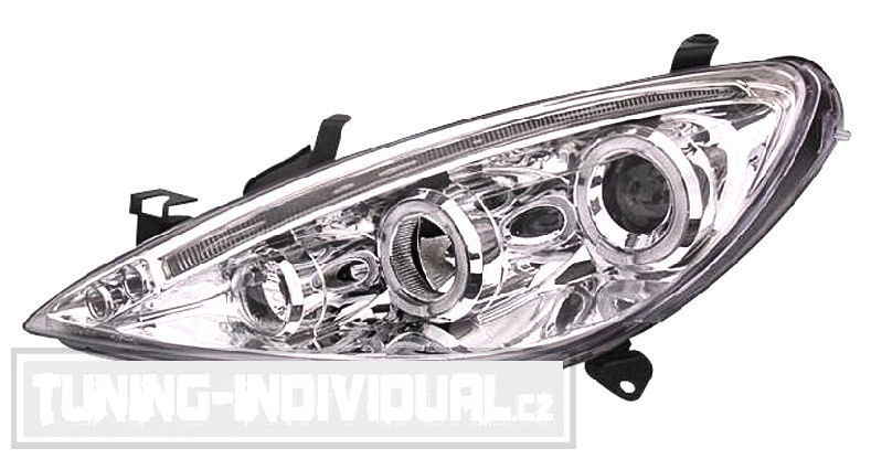 Peugeot 307 01-06 - Angel Eyes projektory CHROME