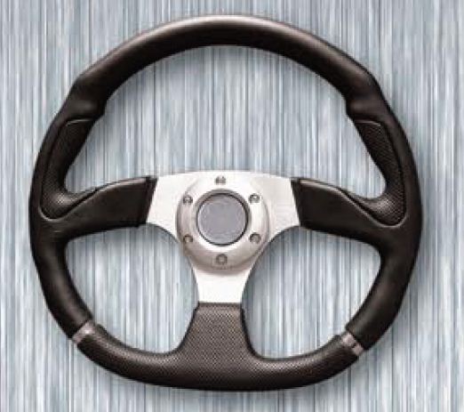 Sportovn� volant Montana Racing, �ern�, pr�m�r 350 mm