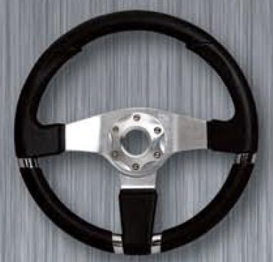 Sportovn� volant Mirage Black, �ern�, pr�m�r 320 mm