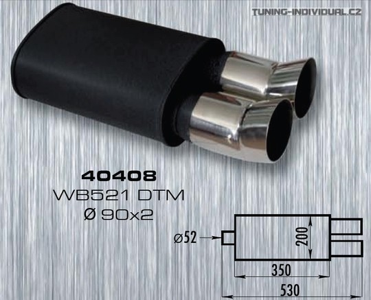 Ocelov� v�fuk WM Sport s nerez koncovkami DTM