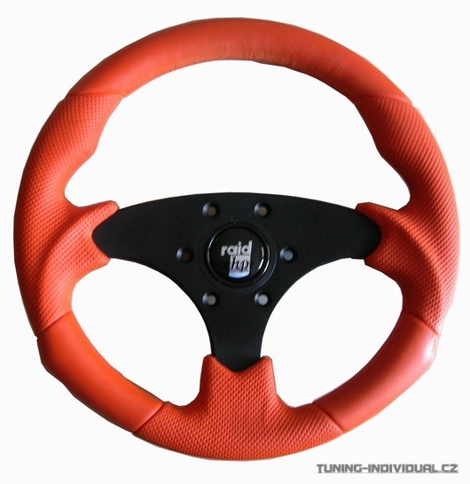Sportovn� volant Raid Parabolica 320mm oran�ov�