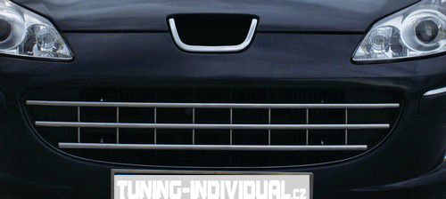 Peugeot 407 - nerez chrom li�ty p�.n�razn�ku OMSA LINE