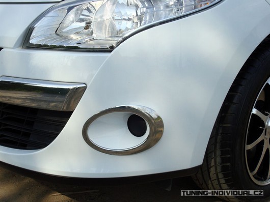 Renault Megane III 09-11 - OMSA nerez chrom r�me�ky mlhovek