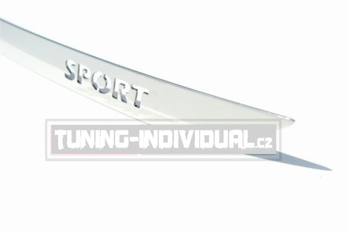 Seat Leon 00-04 - nerez chrom li�ta OMSA TUNING s logem SPORT