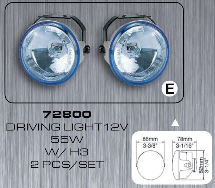 P��davn� halogenov� sv�tlo 12V 55W W/H3, sada 2 kusy