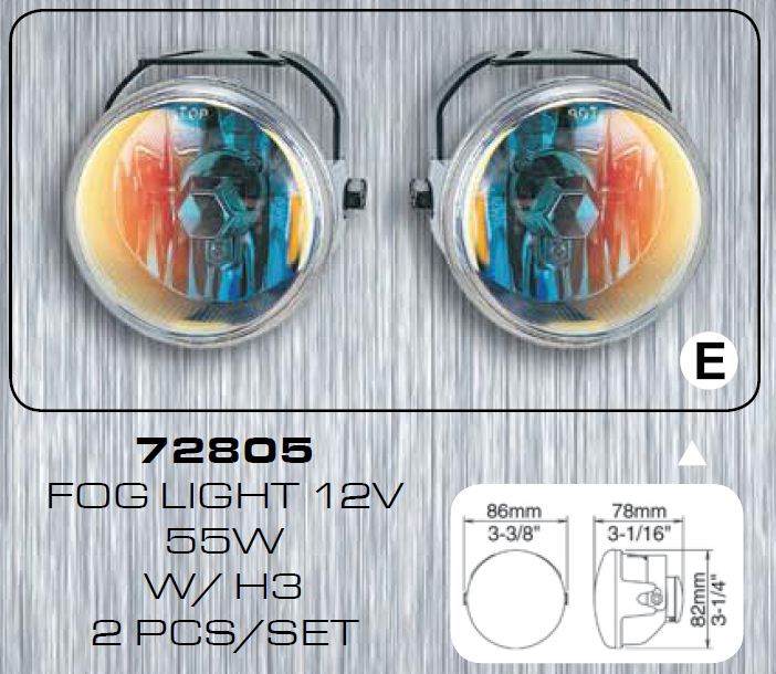 P��davn� halogenov� sv�tlo 12V 55W W/H3, sada 2 kusy