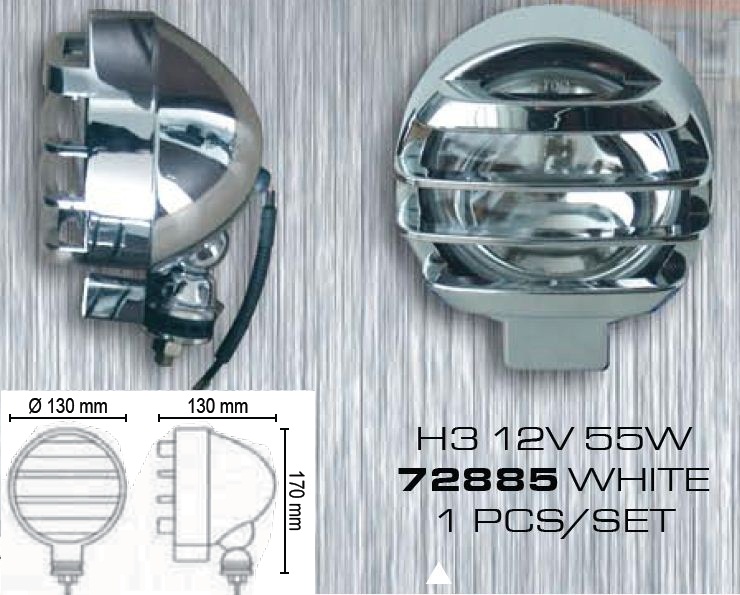 P��davn� halogenov� sv�tlo H3 12V 55W b�l�, 1 kus