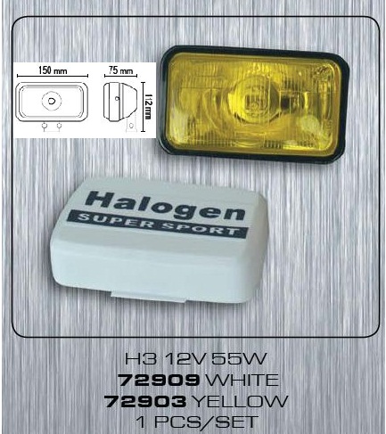 P��davn� halogenov� sv�tlo H3 12V 55W b�l�, 1 kus