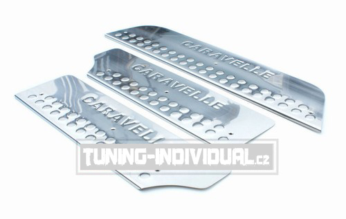 VW T4 Caravelle - nerez chrom prahov� li�ty OMSA LINE