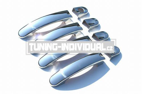 VW Transporter / Caravelle T5 4D - nerez chrom kryty klik OMSA