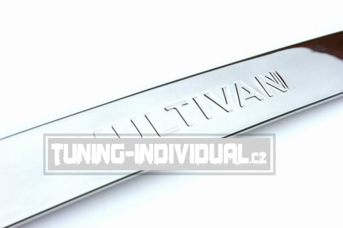 VW Multivan T5 - nerez chrom li�ta zadn�ch dve�� s logem