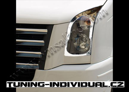 VW Crafter 06+ NEREZ chrom ochrann� kryty p�edn�ch sv�tel - OMSA LINE