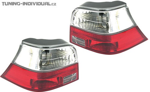 Zadn� lampy pro VW Golf IV krystalick� �erveno �ir�, cena za p�r