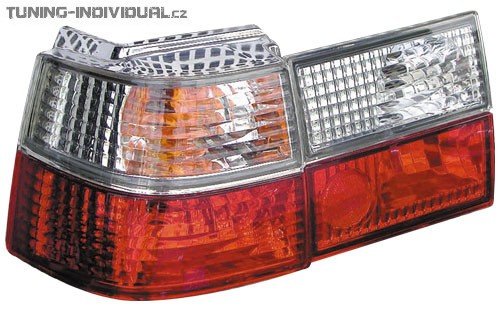 Zadn� lampy pro VW Corrado krystalick�, �erveno st��brn�, sada