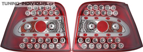 Zadn� lampy s LED technologi� pro VW Golf 4, �erven�, p�r