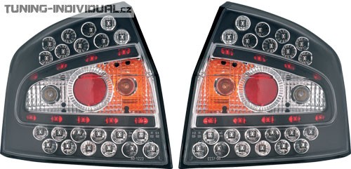 Zadn� lampy LED �ern� pro Audi A4 typ 8E (rok v�roby 10.00-11.02)