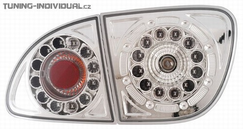 Zadn� �ir� lampy chromov� pro Seat Leon a Seat Toledo 1M, s LED technologi�