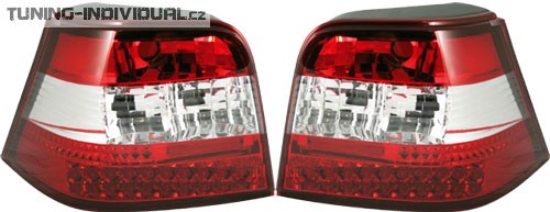 Zadn� lampy s LED technologi� pro VW Golf 4, �erven�, p�r