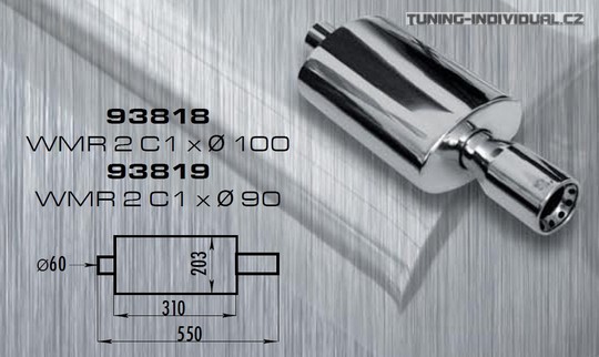Nerezov� v�fuk WM Sport, pr�m�r koncovky 100mm