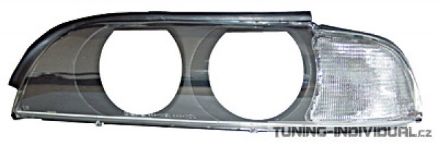 Kryt p�edn�ch sv�tel s blinkrem pro BMW 5-er E39 r.v.95-00, b�l�
