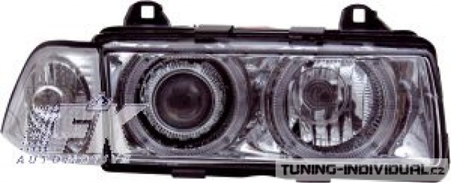 P�edn� sv�tla Angel Eyes v�etn� blika��, pro BMW E36 typ 4dv.