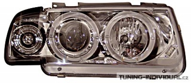 P�edn� sv�tla Angel Eyes VW Polo 6N r.v.95-98 chromov�, p�r