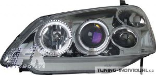 P�edn� sv�tla pro Honda Civic s chromov�m pozad�m 3D. r.v.01-03