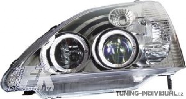 P�edn� sv�tla pro Honda Civic s chromov�m pozad�m 3D. r.v.02-03