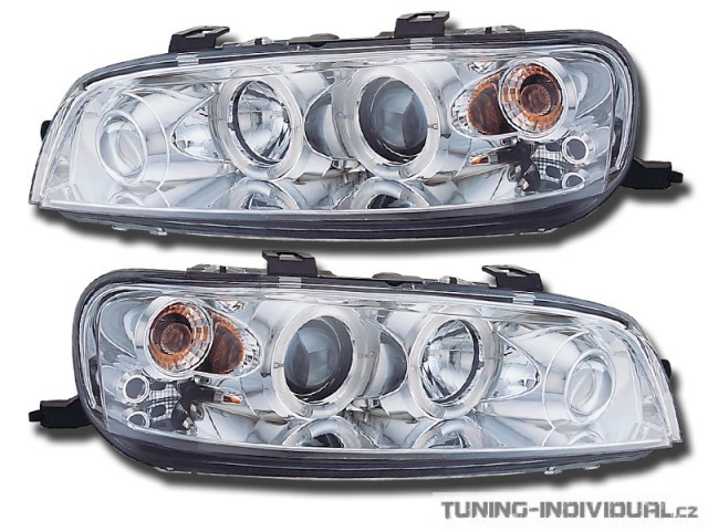 P�edn� sv�tla s krou�ky Fiat Punto r.v. 99-02, typ 188, chromov�