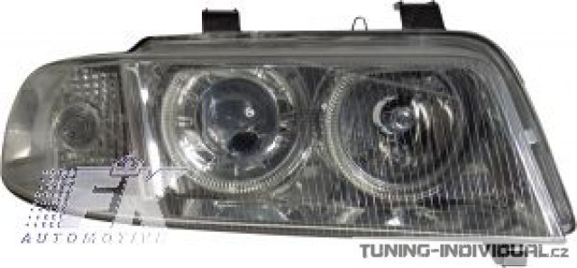 P�edn� sv�tla Angel Eyes na Audi A4 pro Xenony r.v. 99-01, chrom