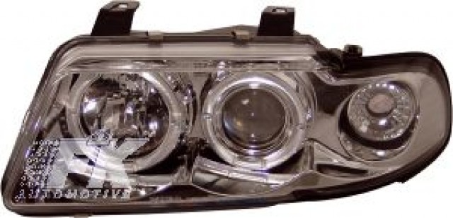 P�edn� sv�tla na Audi A4 s chromov�m pozad�m. r.v.95-00, sada
