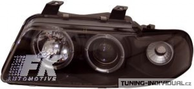 P�edn� sv�tla na Audi A4 s �ern�m pozad�m. r.v.95-00, sada
