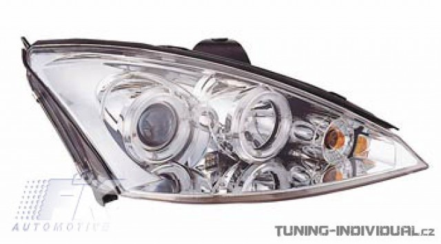P�edn� sv�tla Angel Eyes Ford Focus r.v.05-, s chromov�m pozad�m